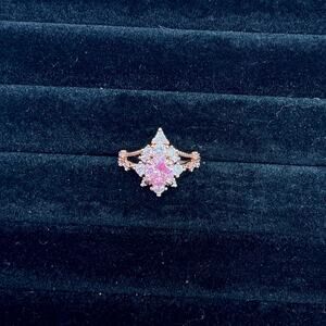 Bomb Party RBP6393 She’s Intricately Divine Rose Quartz on Rose Gold Size 5